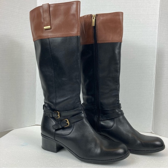 Bandolino Carlota Leather Upper Boots Size 9 - Picture 2 of 11